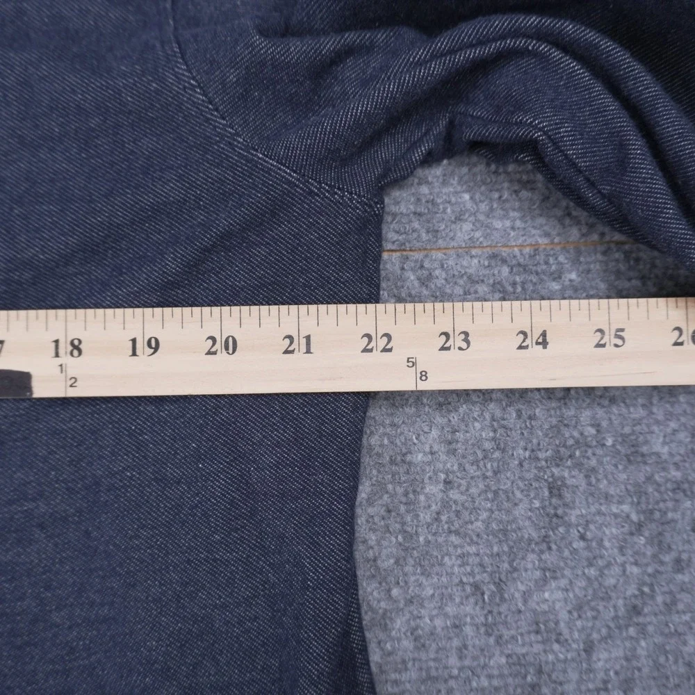 Banana Republic Button Down Shirt Men XL Blue Long Sleeve Stretch Utility Pocket